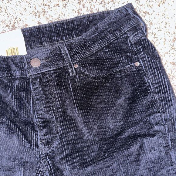 NWT WOMEN'S LEVI STAUSS BOYFRIEND BLACK CORDUROY PANTS SIZE 31x30 - Picture 5 of 7